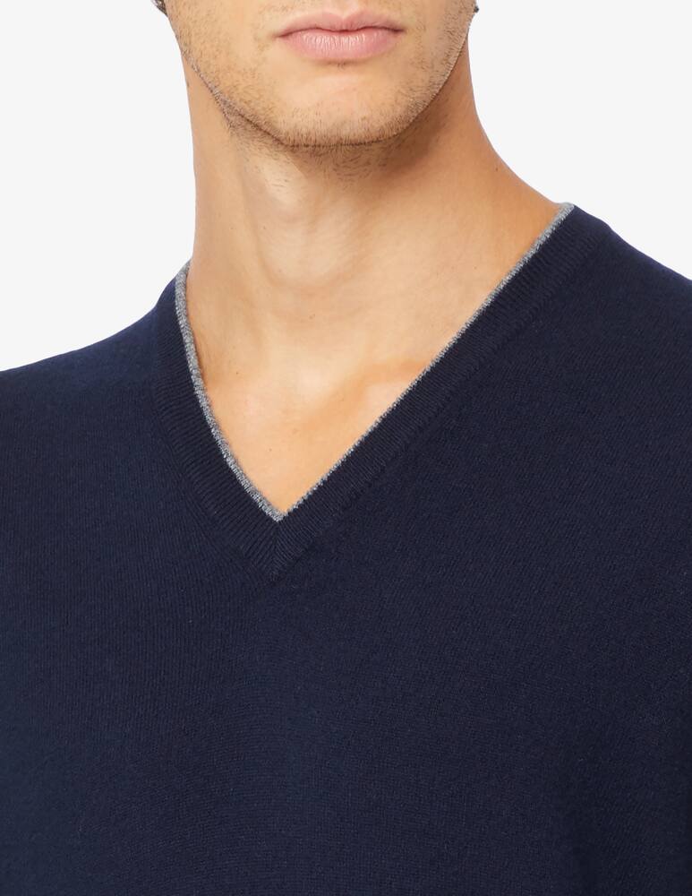 rinascente Pure Cashmere Patches v neck jumper