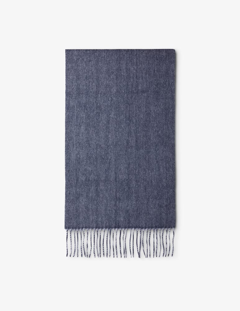 Pure Cashmere Sciarpa double harringbone - immagine 1 Pure Cashmere Sciarpa double harringbone - immagine 1