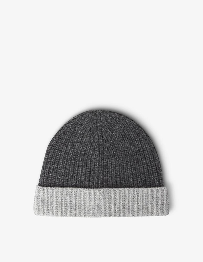 rinascente Pure Cashmere Cappello beanie contrast bicolor