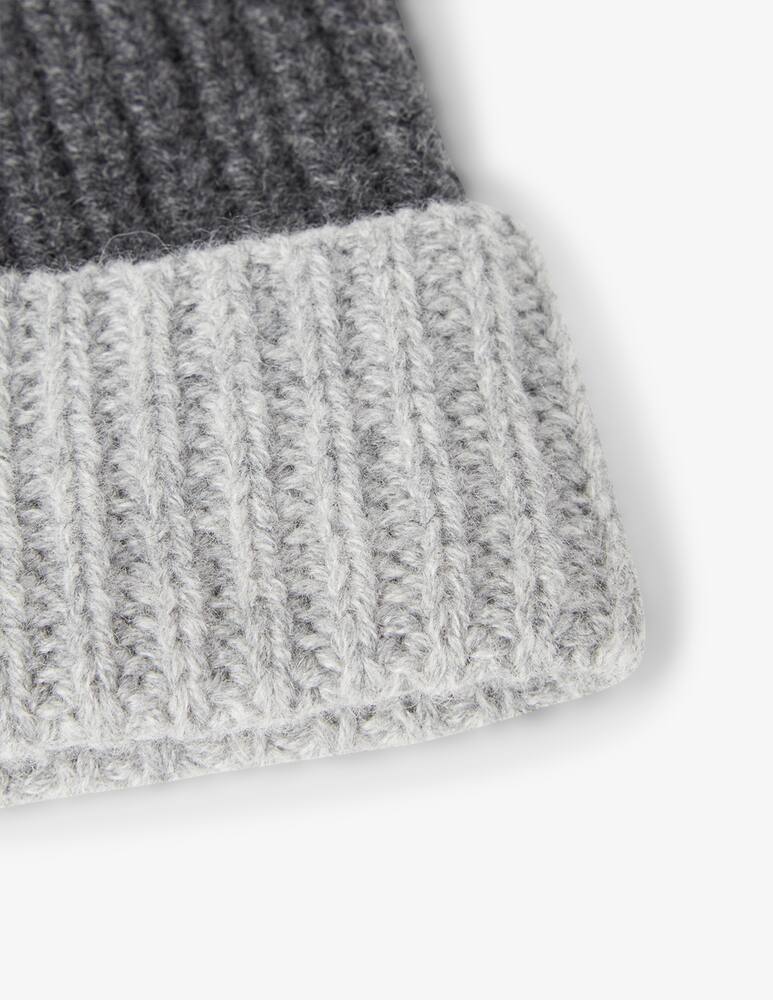 rinascente Pure Cashmere Cappello beanie contrast bicolor
