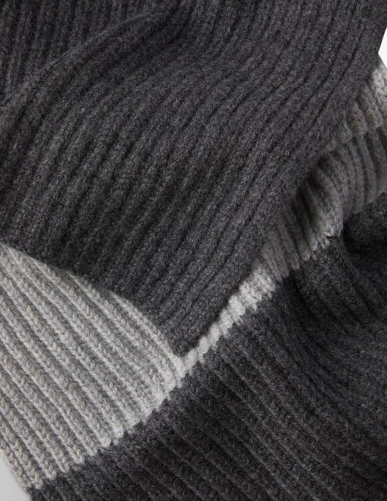 rinascente Pure Cashmere Sciarpa bicolor fin5 english ribs