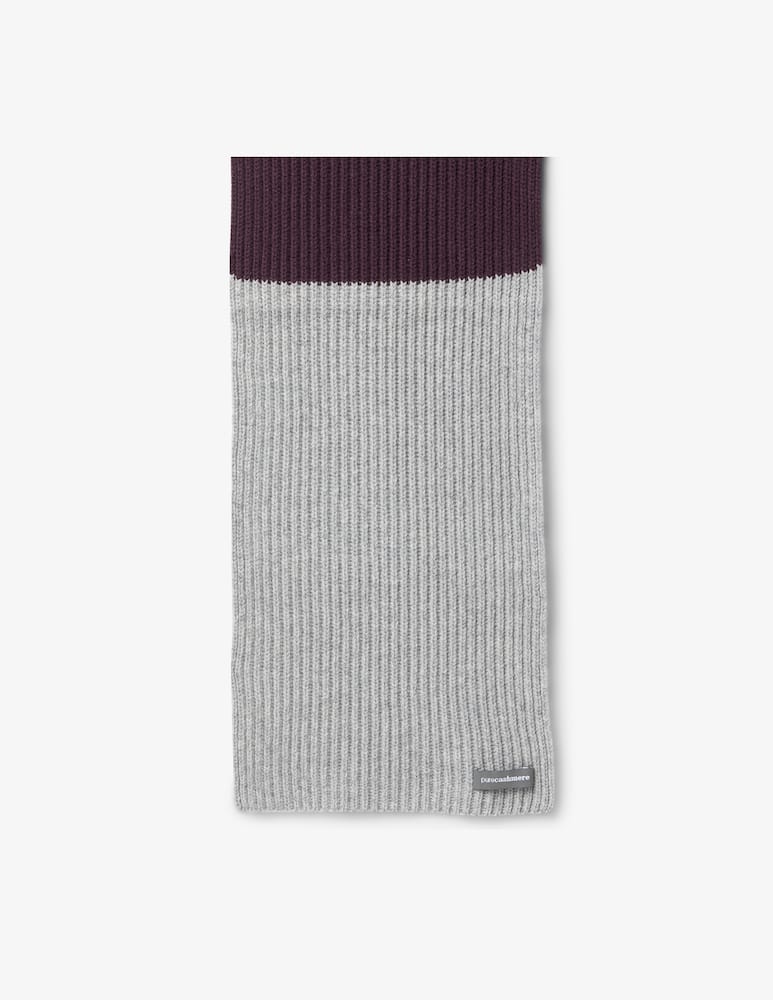 Pure Cashmere Sciarpa bicolor fin5 english ribs - immagine 1 Pure Cashmere Sciarpa bicolor fin5 english ribs - immagine 1