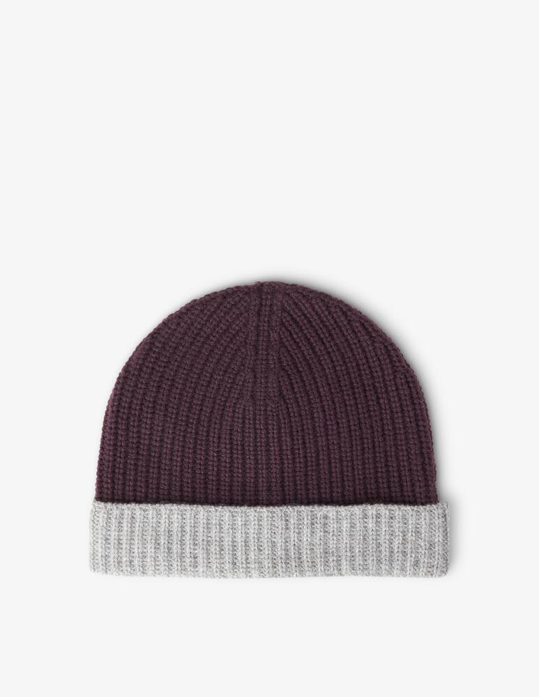 rinascente Pure Cashmere Cappello beanie contrast bicolor