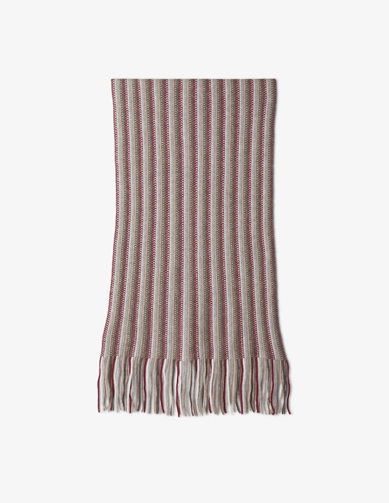 Pure Cashmere Sciarpa multirighe - immagine 1 Pure Cashmere Sciarpa multirighe - immagine 1