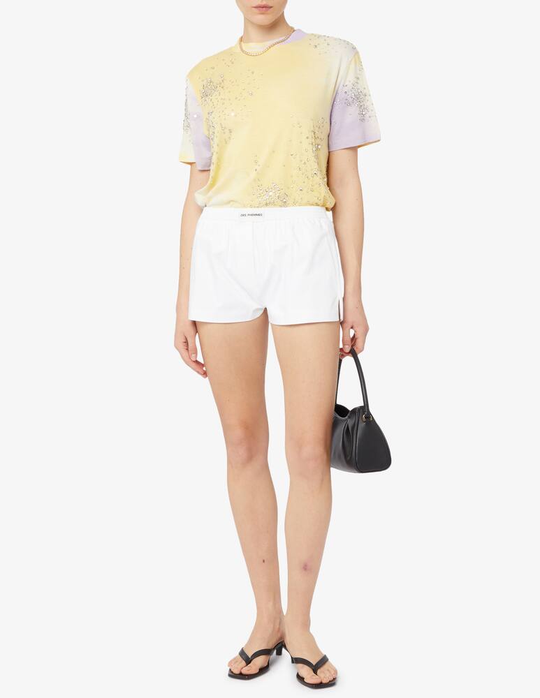 rinascente Des Phemmes T-shirt tie dye con ricamo Splash