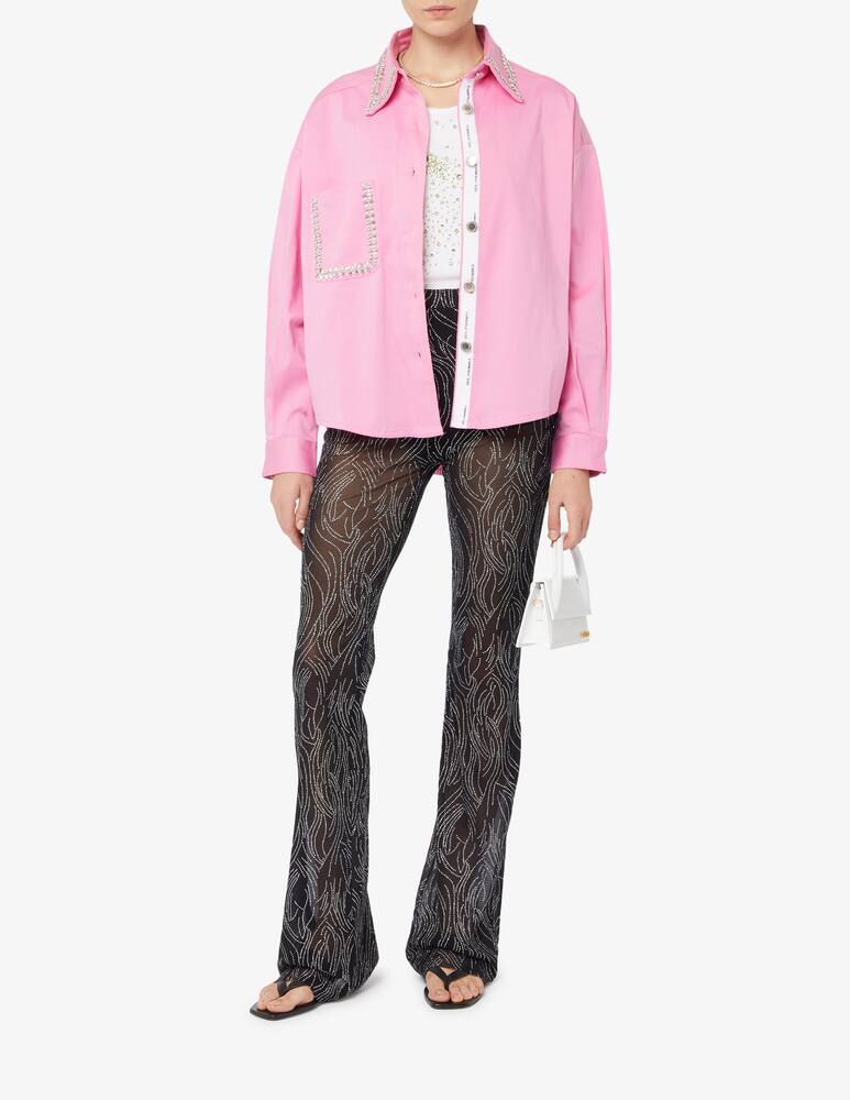 rinascente Des Phemmes Camicia in satin di cotone con ricamo