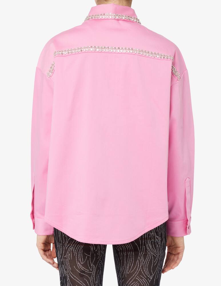 rinascente Des Phemmes Camicia in satin di cotone con ricamo