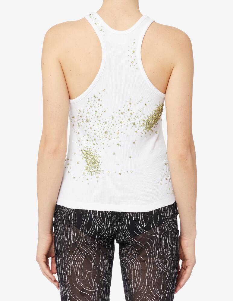 rinascente Des Phemmes Tank top with Splash embridery