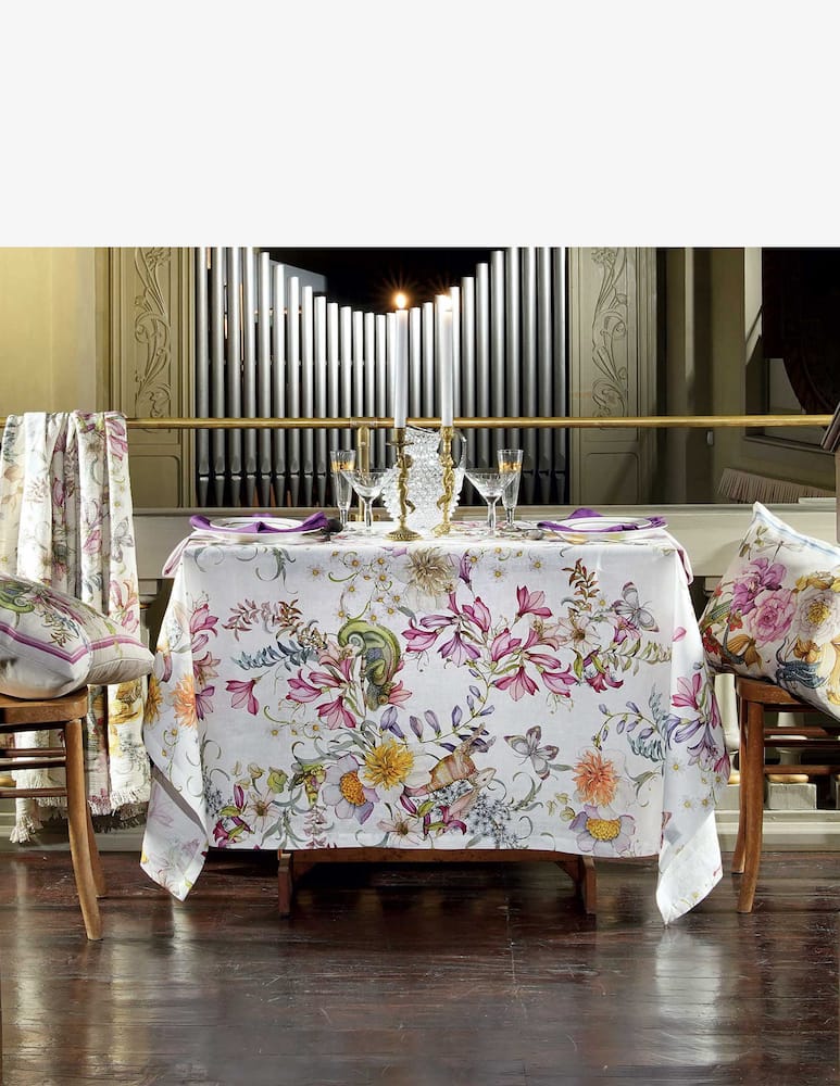 rinascente Tessitura Toscana Semiramide Printed And Drop Tablecloth