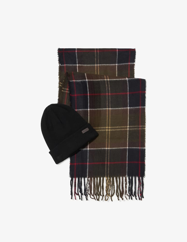 rinascente Barbour Swinton & Galingale scarf set