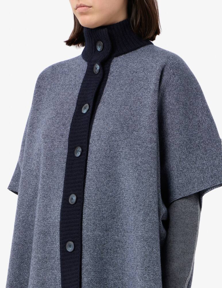 rinascente Elizabeth Ascot Wool and cashmere blend cape