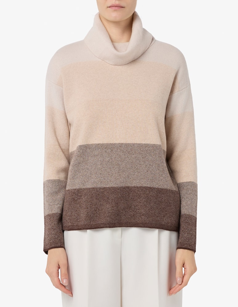 rinascente Elizabeth Ascot Anel striped rollneck jumper