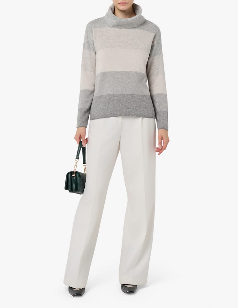 rinascente Elizabeth Ascot Anel turtleneck striped jumper