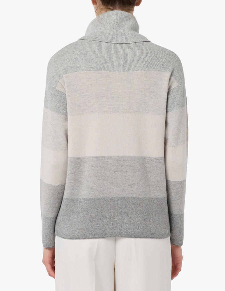 rinascente Elizabeth Ascot Anel turtleneck striped jumper