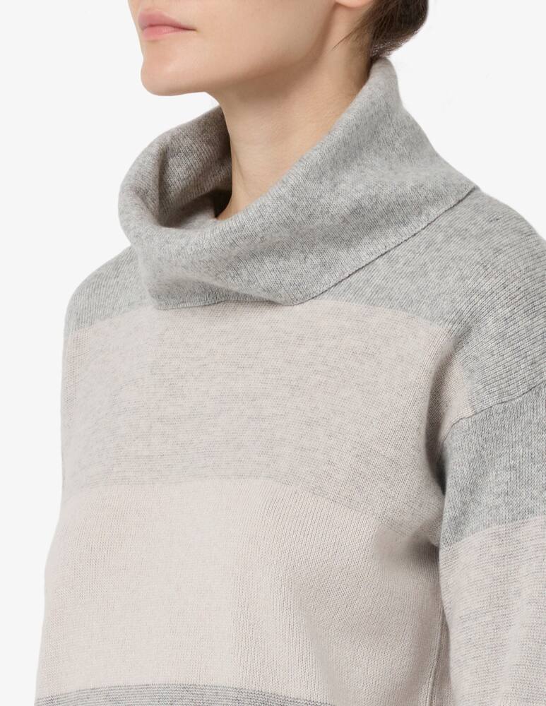 rinascente Elizabeth Ascot Anel turtleneck striped jumper