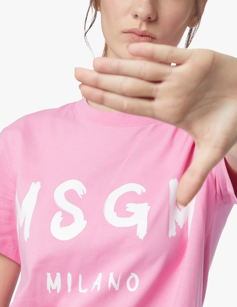 rinascente MSGM T-shirt in cotone con logo