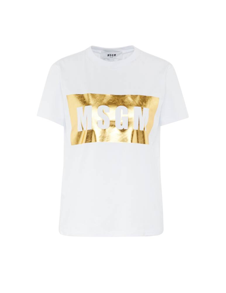 MSGM T-shirt con logo girocollo in cotone - immagine 4 MSGM T-shirt con logo girocollo in cotone - immagine 4