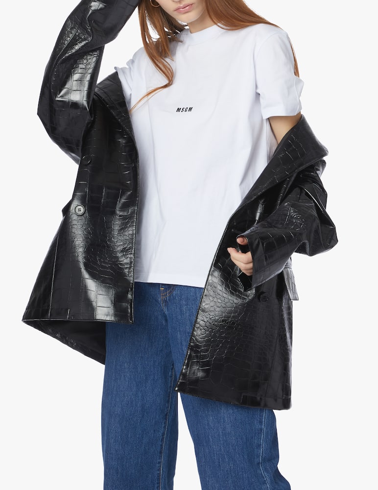 rinascente MSGM T-shirt con logo girocollo in cotone