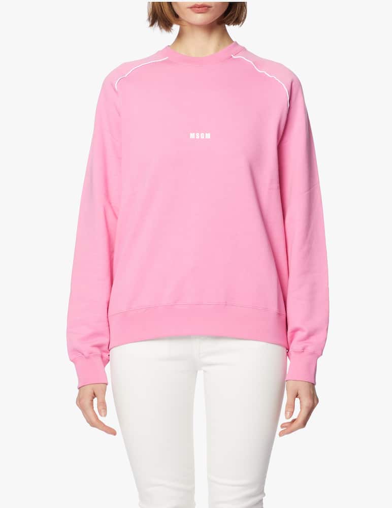 MSGM Felpa in cotone con logo - immagine 1 MSGM Felpa in cotone con logo - immagine 1