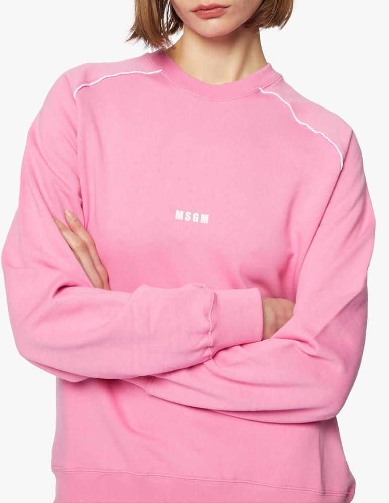 MSGM Felpa in cotone con logo - immagine 3 MSGM Felpa in cotone con logo - immagine 3