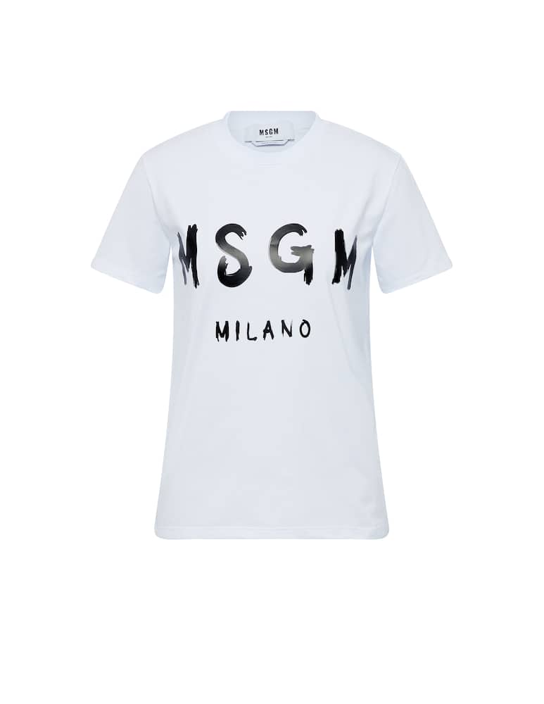 MSGM T-shirt in cotone con logo - immagine 4 MSGM T-shirt in cotone con logo - immagine 4