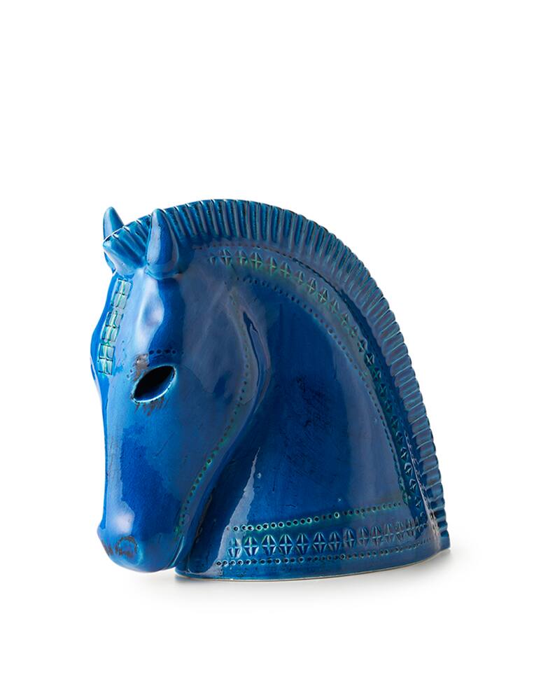 rinascente Bitossi Ceramiche Horse head - Blue