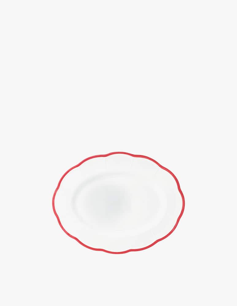 rinascente Bitossi Ceramiche Petalo Oval Serving Plate 35cm