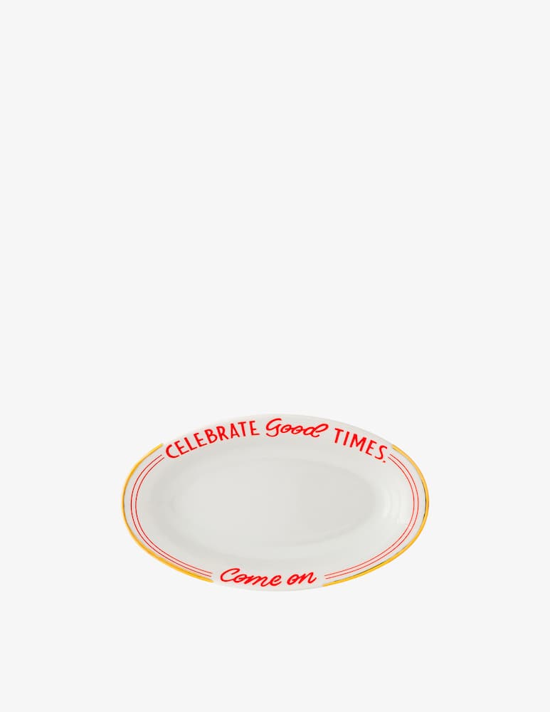 rinascente Bitossi Ceramiche The Club Oval Tray Good Times