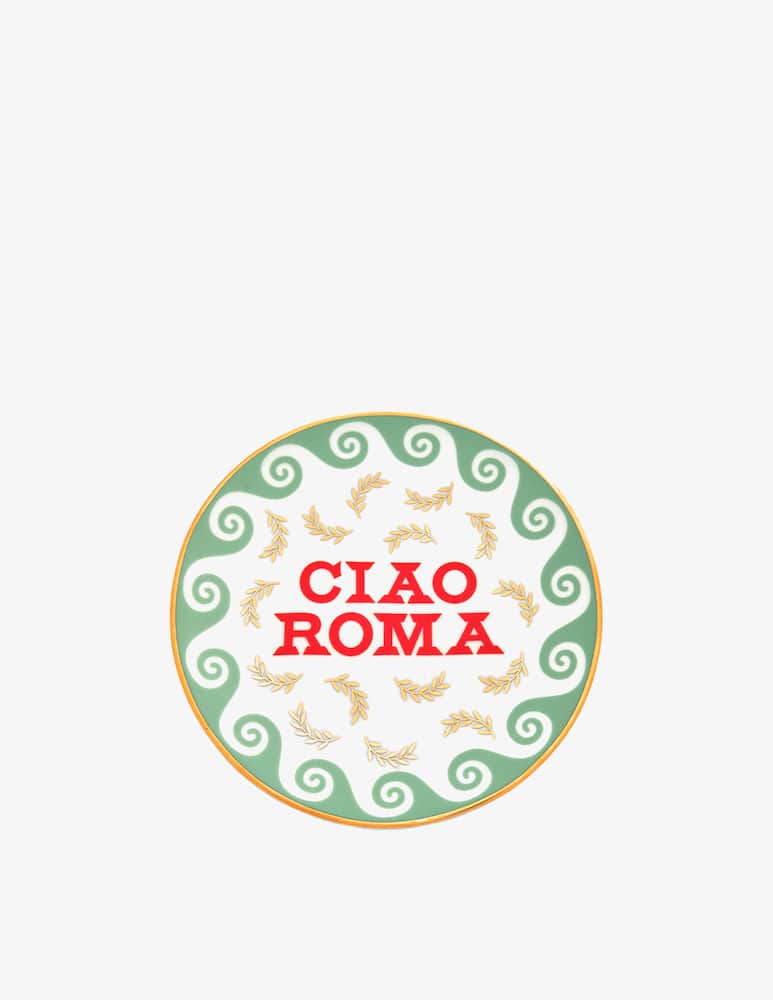 rinascente Bitossi Ceramiche Ciao Mondo Piattino Roma 15cm