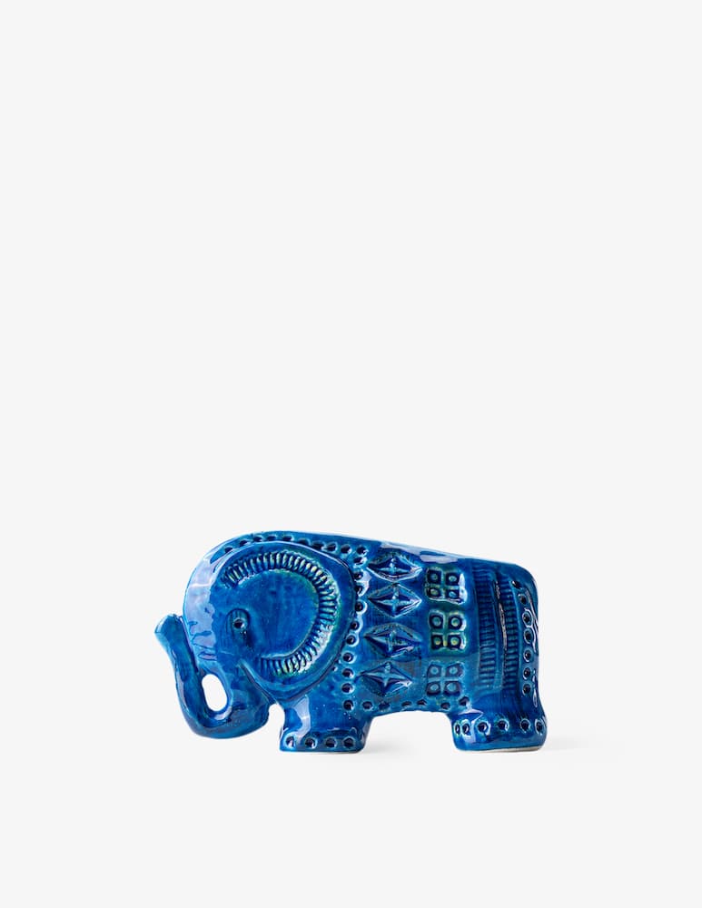 rinascente Bitossi Ceramiche Miniatura Figura di Elefante Rimini