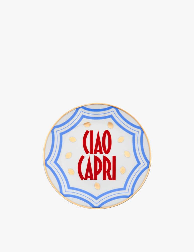 rinascente Bitossi Ceramiche Ciao Mondo Capri Saucer 15cm