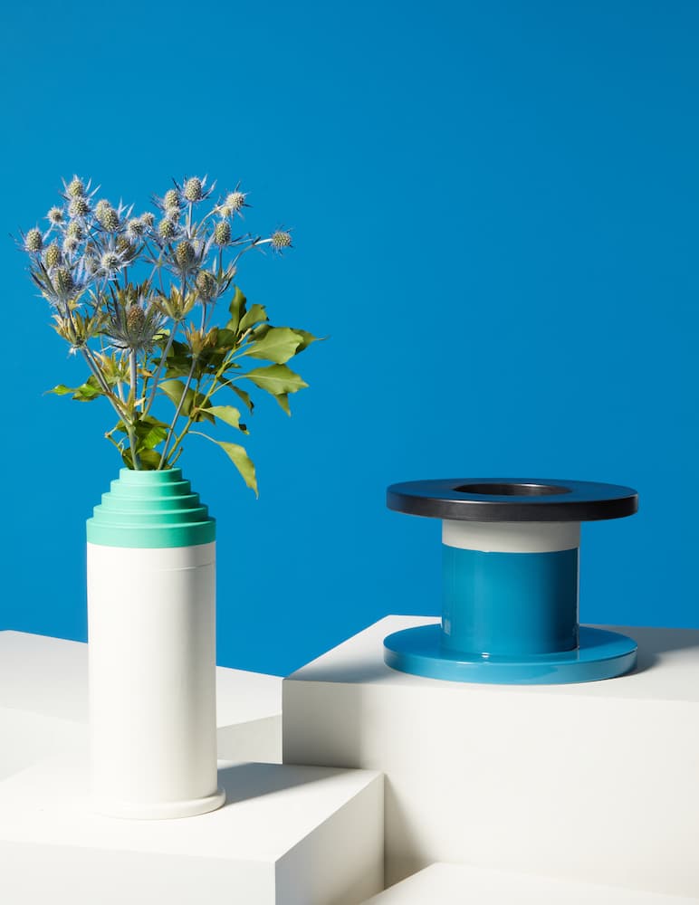 rinascente Bitossi Ceramiche Vaso a rocchetto - Grigio