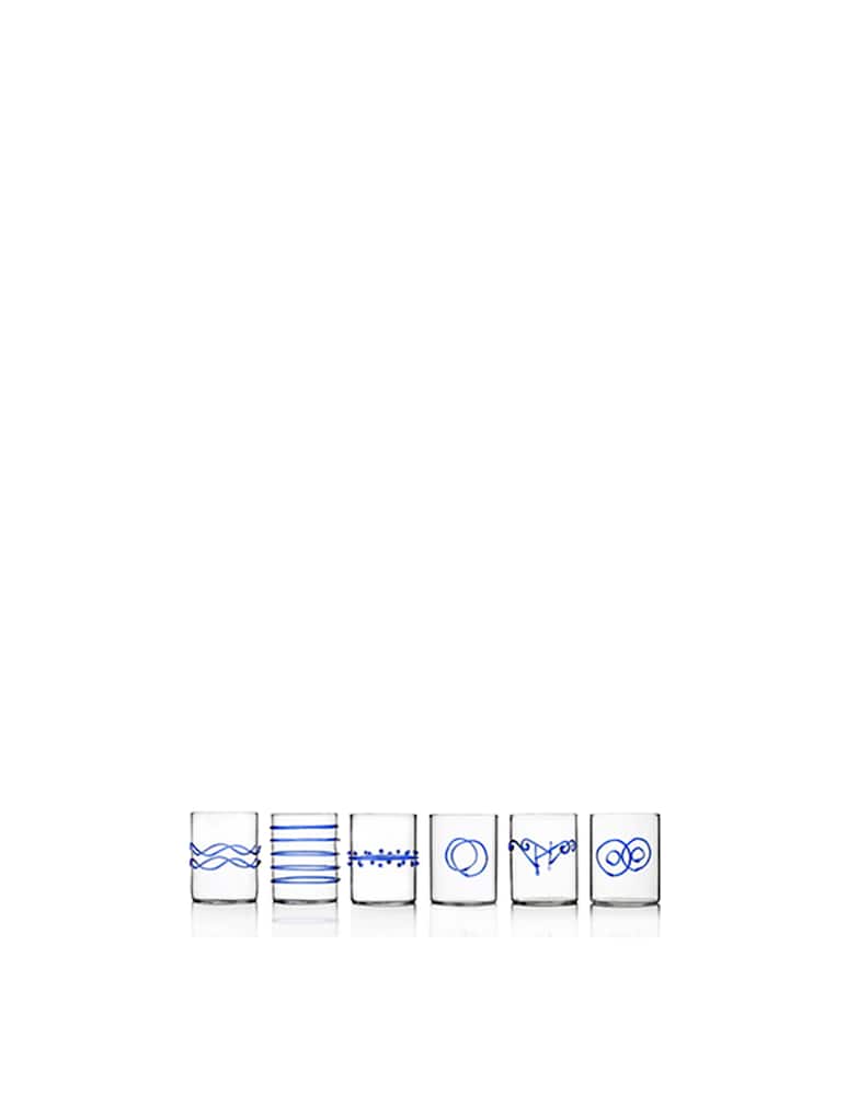 Ichendorf Deco Blue Bicchieri Acqua Set 6 Pz - immagine 1 Ichendorf Deco Blue Bicchieri Acqua Set 6 Pz - immagine 1