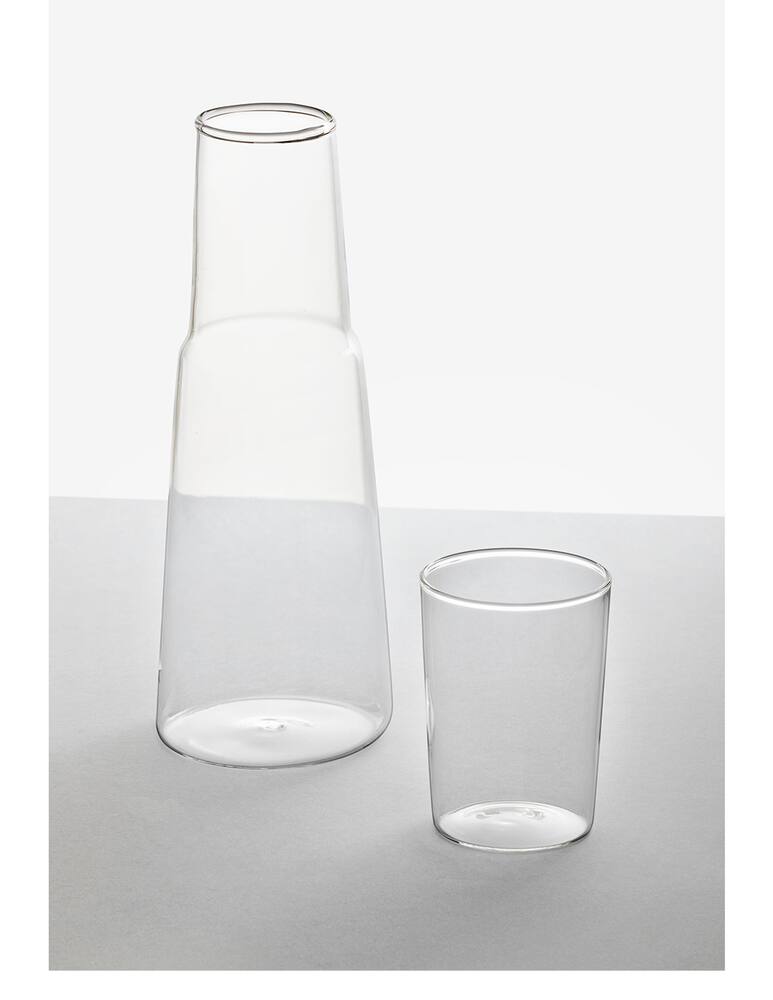 rinascente Ichendorf Torre Set Notte Bottiglia + Bicchiere - Trasparente