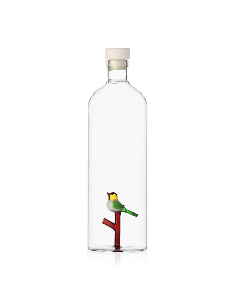 Ichendorf Bottle With Bird - Transparent - picture 1 Ichendorf Bottle With Bird - Transparent - picture 1
