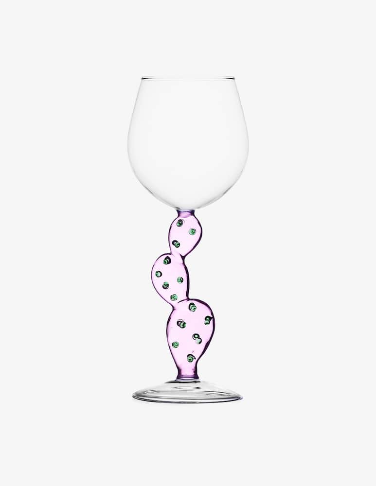 Ichendorf DESERT PLANTS Pink Cactus wine glass - picture 1 Ichendorf DESERT PLANTS Pink Cactus wine glass - picture 1
