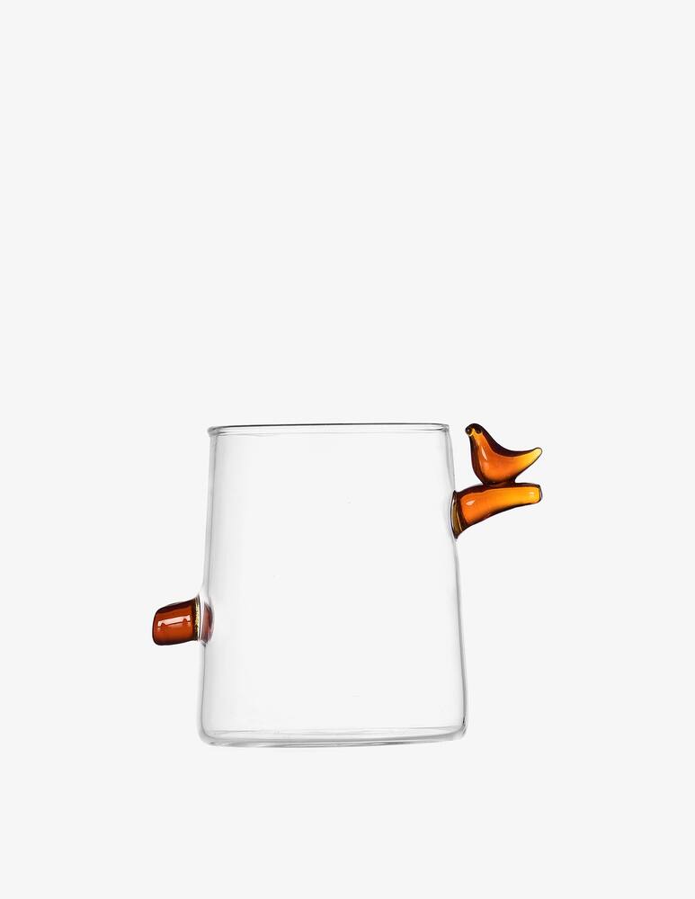 Ichendorf Bicchiere Acqua Uccellino Ambra - Arancione - immagine 1 Ichendorf Bicchiere Acqua Uccellino Ambra - Arancione - immagine 1