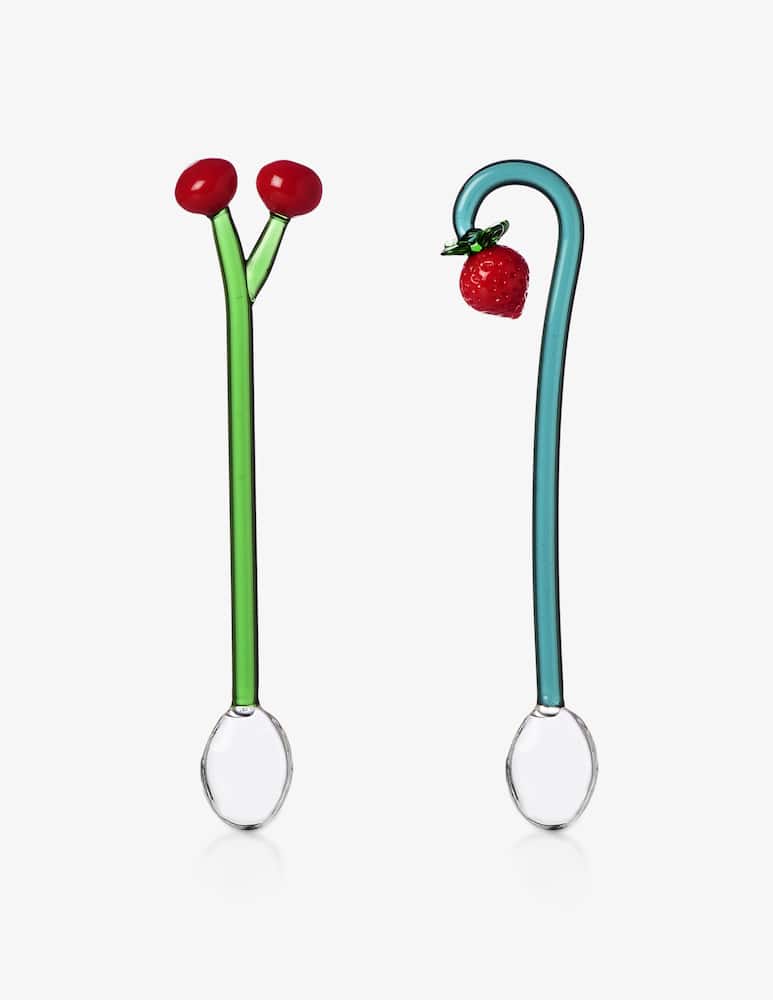 Ichendorf Fruits&Flowers Set 2 Pcs Spoons Cherries And Strawberry - picture 1 Ichendorf Fruits&Flowers Set 2 Pcs Spoons Cherries And Strawberry - picture 1