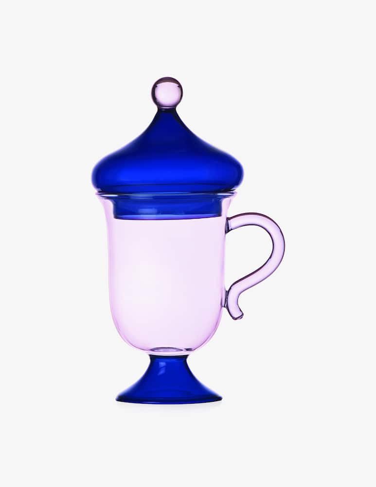 rinascente Ichendorf Sogni Di Oriente Lilac Mug W/Blue Lid