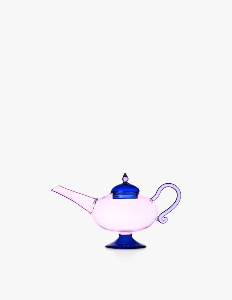 rinascente Ichendorf Sogni Di Oriente Pink Teapot Blue Lid