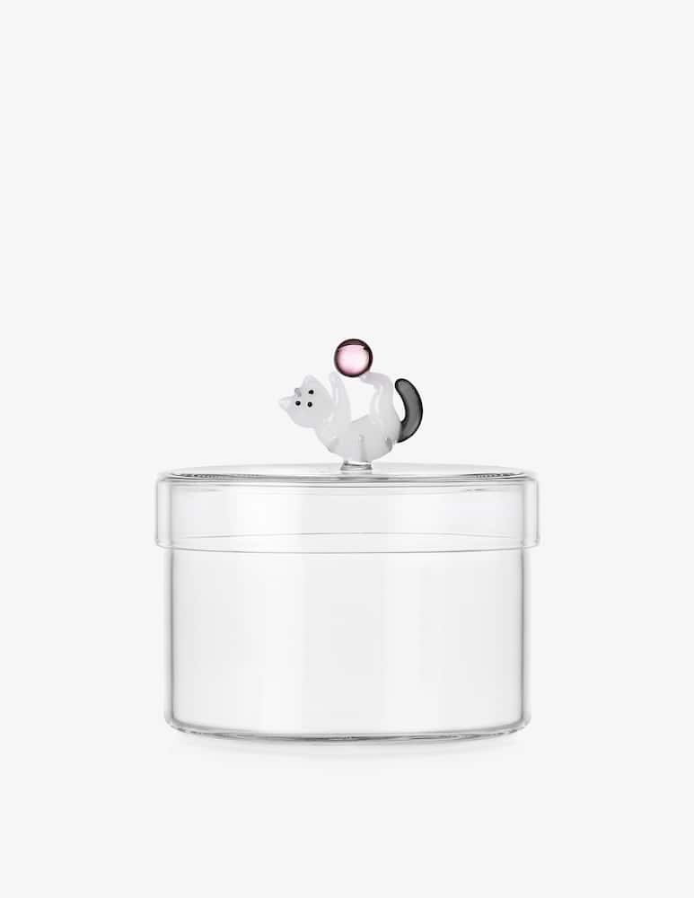 Ichendorf Tabby Cat Cat Box with Pink Ball - picture 1 Ichendorf Tabby Cat Cat Box with Pink Ball - picture 1
