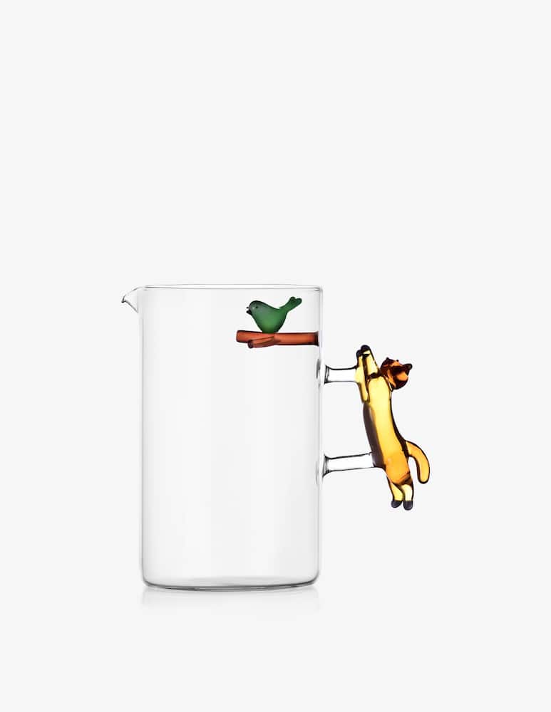 rinascente Ichendorf Tabby Cat Cat and Bird Jug