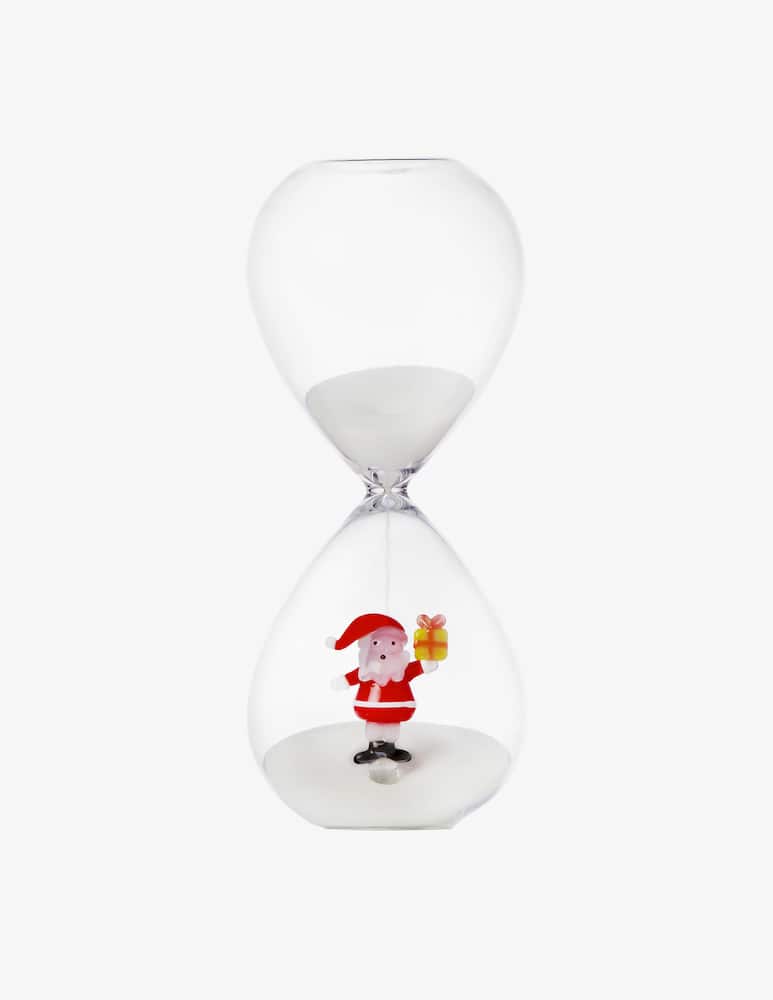 Ichendorf Christmas Tales Father Christmas Hourglass with Gift - picture 1