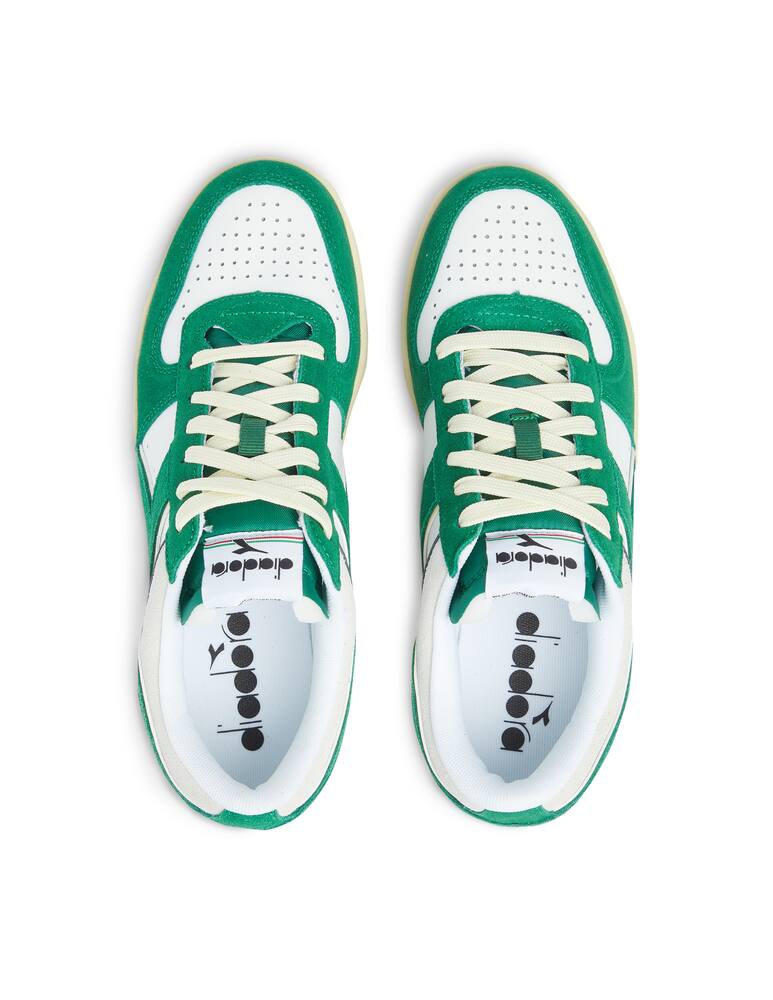 rinascente Diadora Sneakers magic basket low suede leather - verde