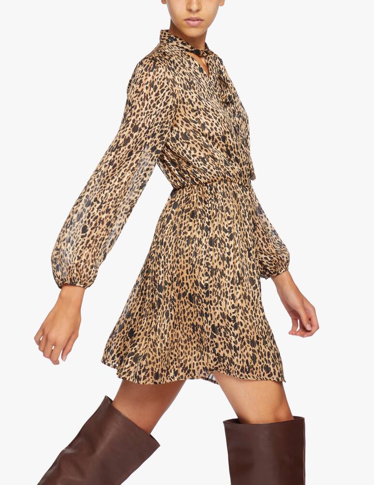 rinascente iBlues Abito corto animalier con fiocco al collo Fasto