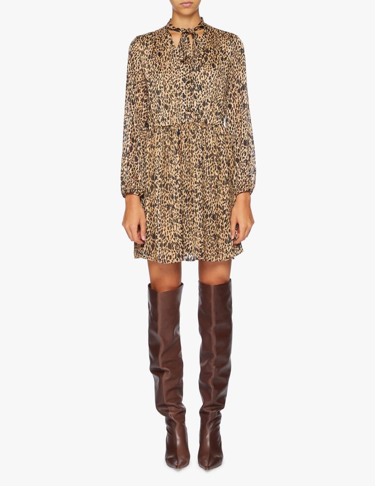 rinascente iBlues Abito corto animalier con fiocco al collo Fasto