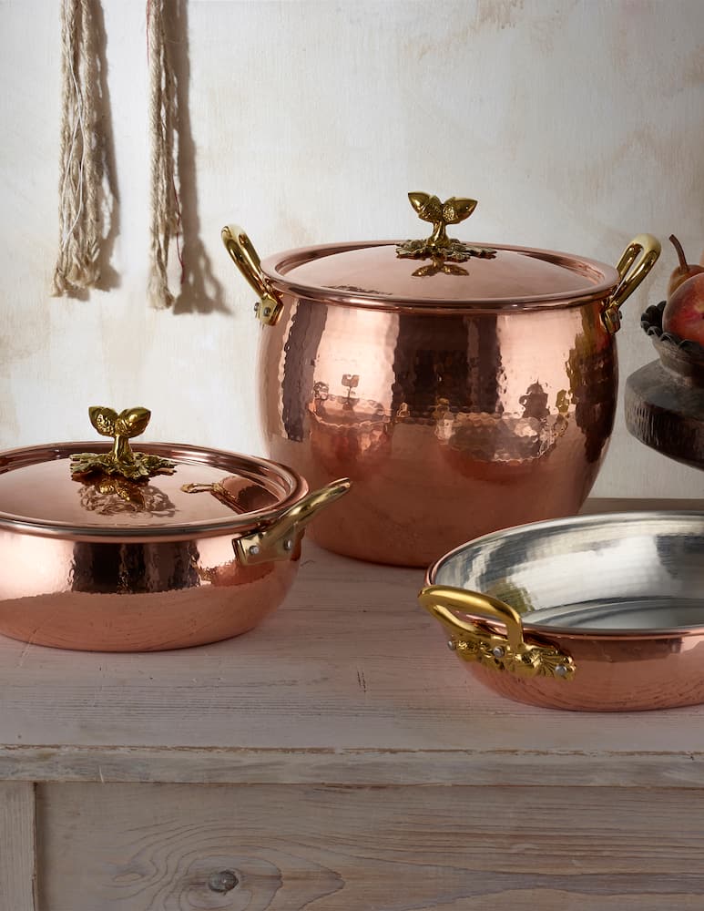 rinascente Ruffoni Historia Decor Gratin Ovale con maglia decorata - Rame