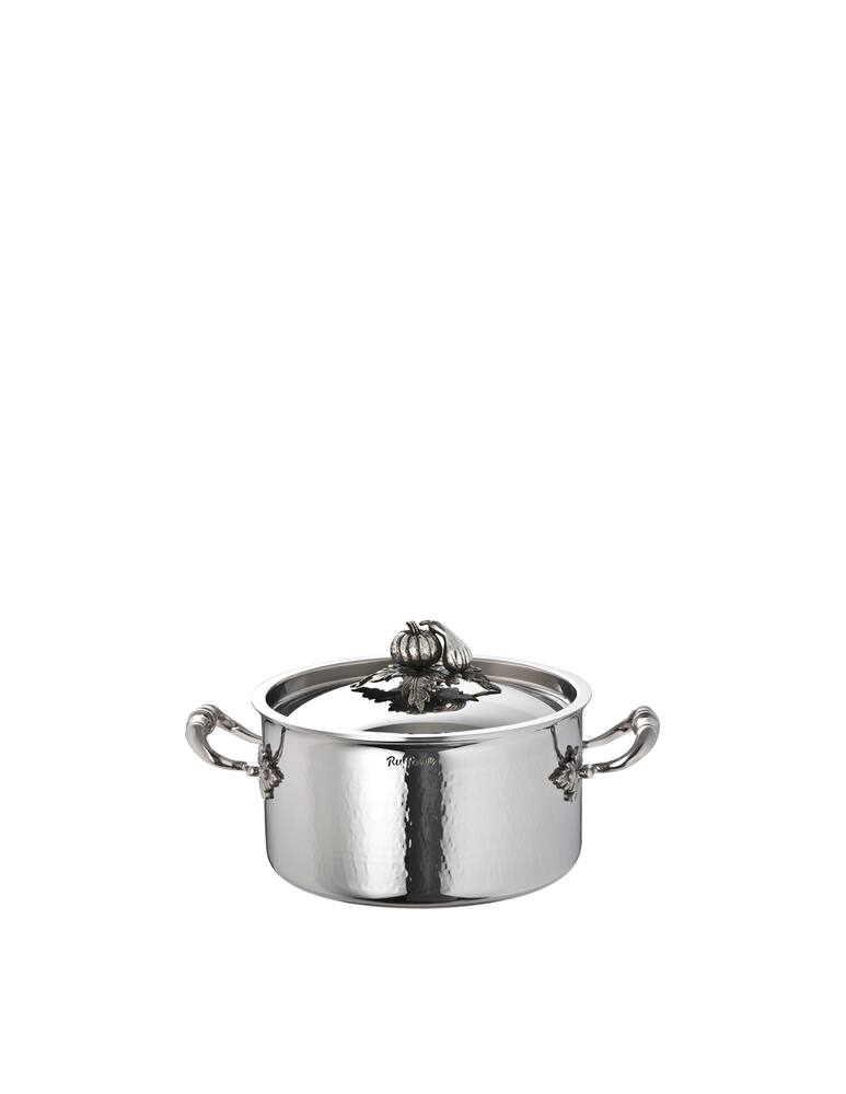 rinascente Ruffoni Opus Prima 20Cm Stockpot With Silver Plated Knob - Silver