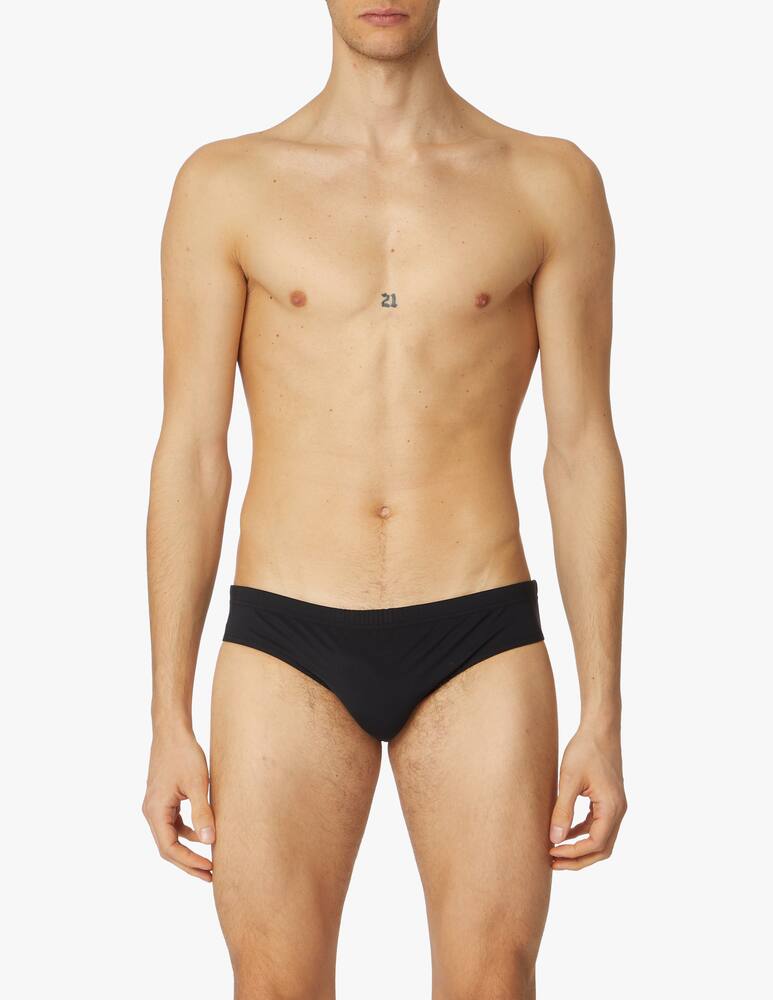 rinascente Dsquared2 Black leaf swim brief - black