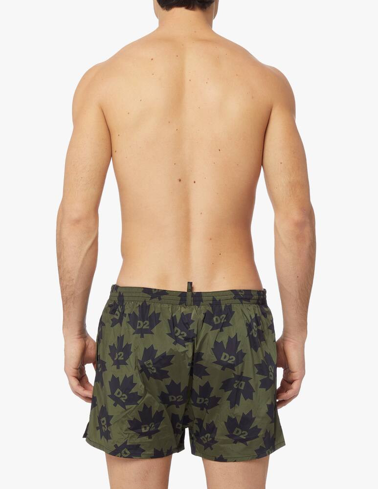 rinascente Dsquared2 Leaf swim short - green